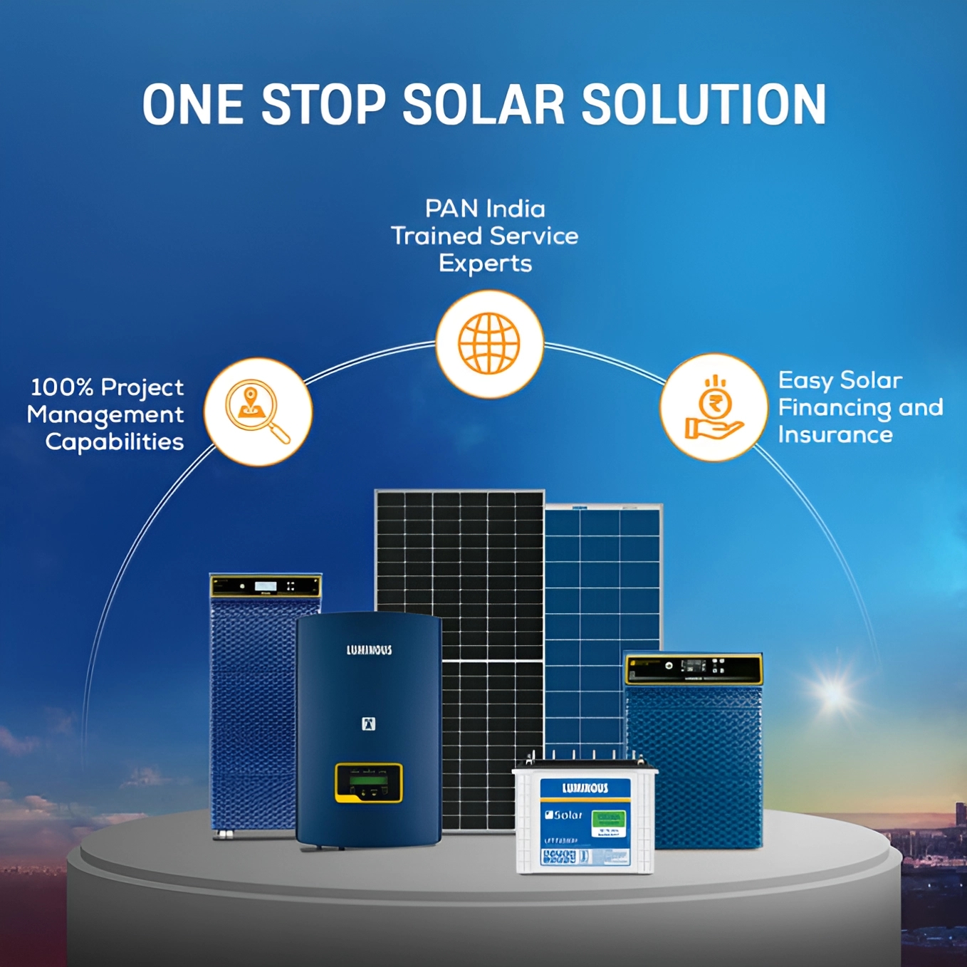 Luminous Lum 24585Tg144 Bi-Gl - Solar Panel by Luminous for Commercial, Home, Shops 5 6