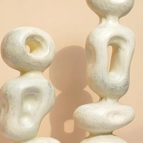 The Living Influence Ren Organic Sculpture - White 2