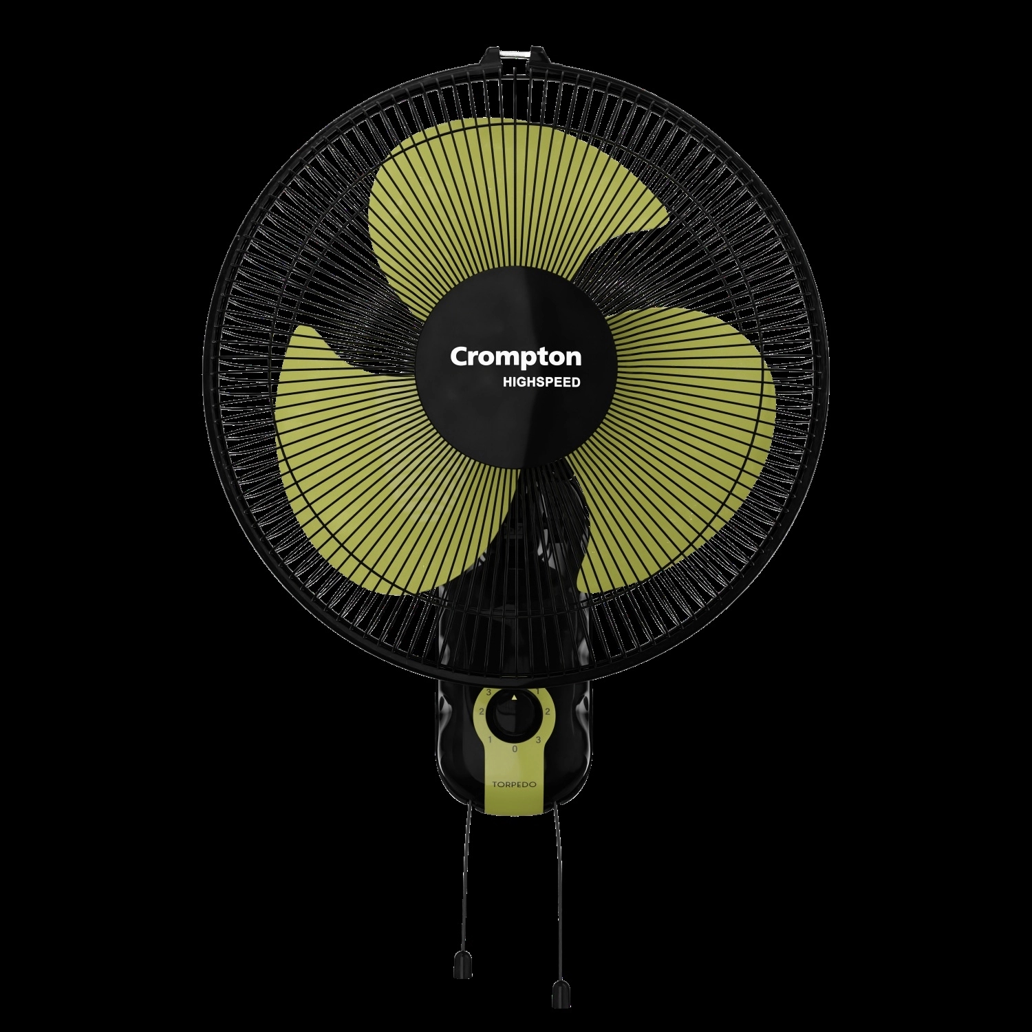 Crompton Highspeed Torpedo Wall Mounted Fan - 12 Inch by Crompton : Colours available: Black 6 1