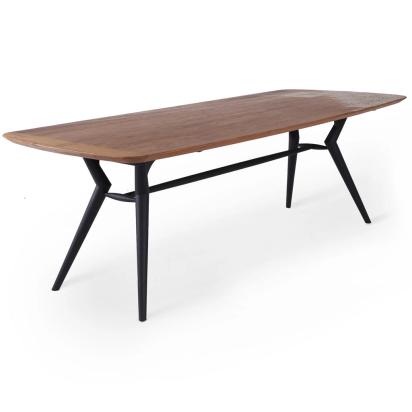 Alankaram Fusi - Six Seater Teak Dining Table, Brass Inlay on Top by Alankaram : Colours available: Brown 1 2