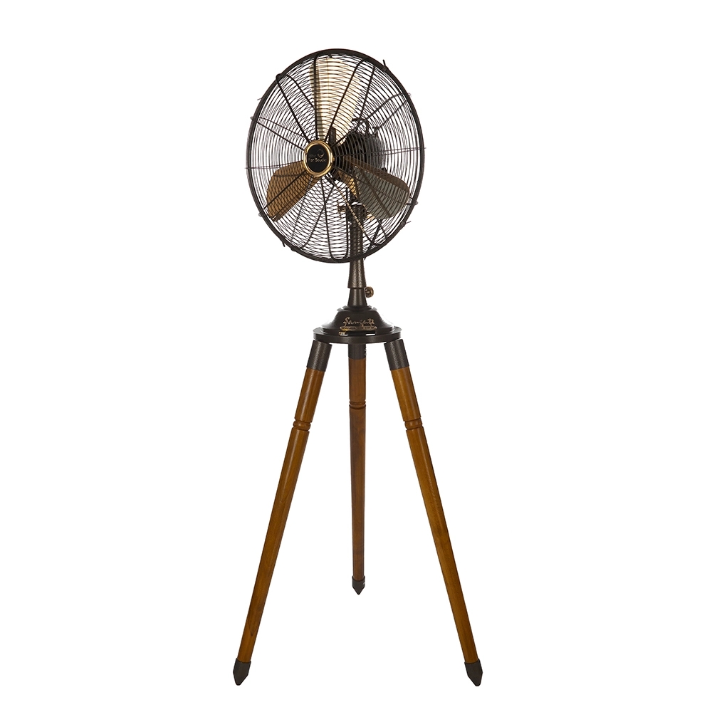 Fan Studio Tripod Pedestal Fan by The Fan Studio : Colours available: Brown 1 2