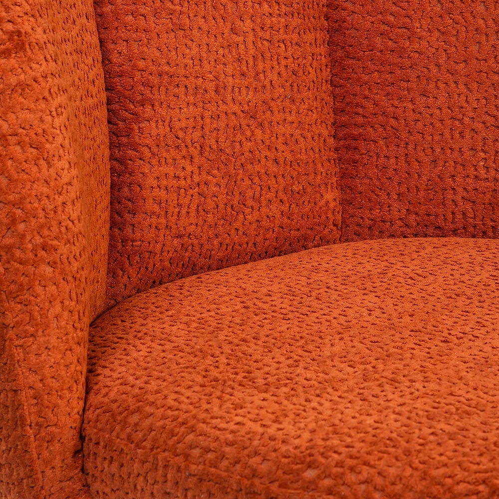 LivingShapes Boucle Alici Dining Chair with Metal by Living Shapes : Colours available: OrangeRed 3 4