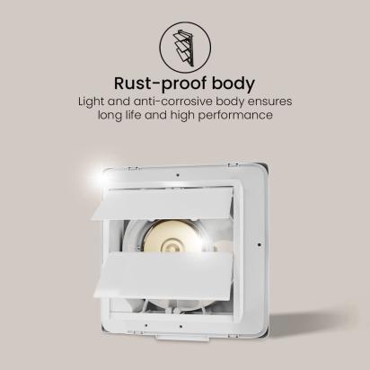 Crompton Briskair Neo Exhaust Fan - 280 CMH by Crompton : Colours available: White 1 2