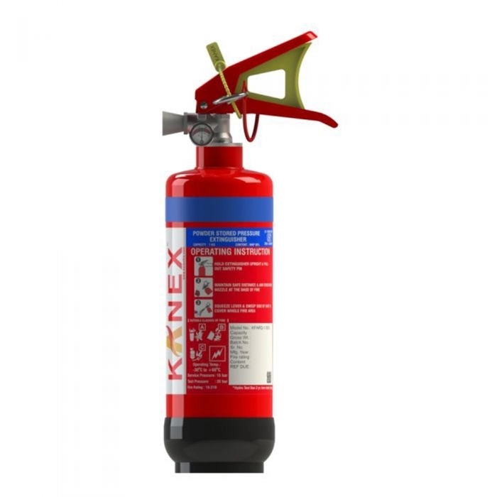 Kanex 1 Kg Abc Fire Extinguisher (Map 40 Based Portable Stored Pressure) by Kanex : Colours available: Red