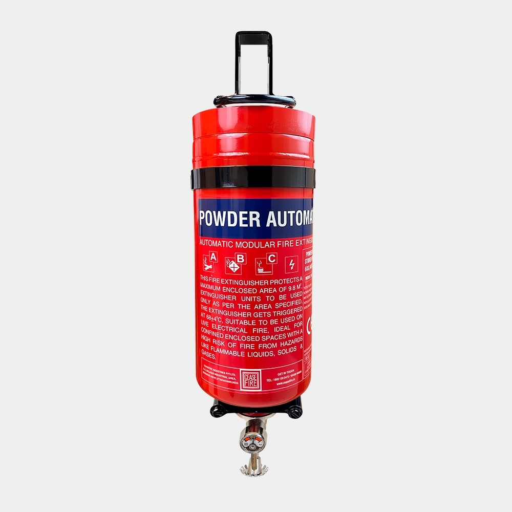Ceasefire Automatic Fire Extinguishers - ABC Powder (Wall Mounted) by Ceasefire : Colours available: Red 5 5