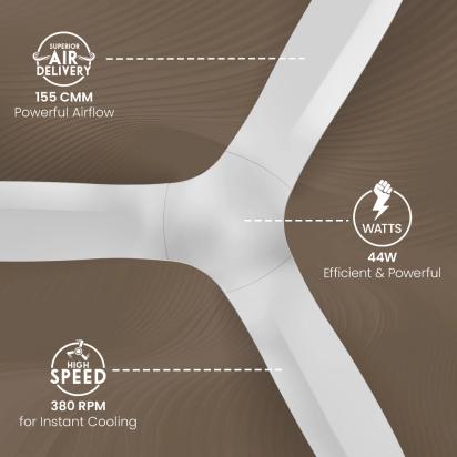 Crompton Silent Pro Fluido Wave 900mm - Snow White by Crompton : Colours available: White 9 3
