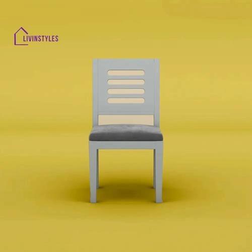 Livin Styles Divyansh Sheesham Wood Dining Chair With Cushion - Set of 2 (Gray Finish) 2