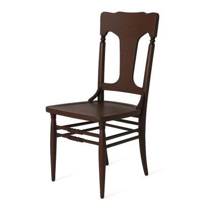 Alankaram Kanso - Ash/Oak/Beech Dining Chair, Wooden Seat, Stained by Alankaram : Colours available: WoodyBrown 2 1