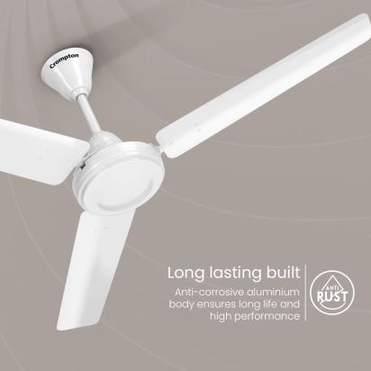 Crompton Hs Plus | Star Rated Ceiling Fan by Crompton : Colours available: White 1 2