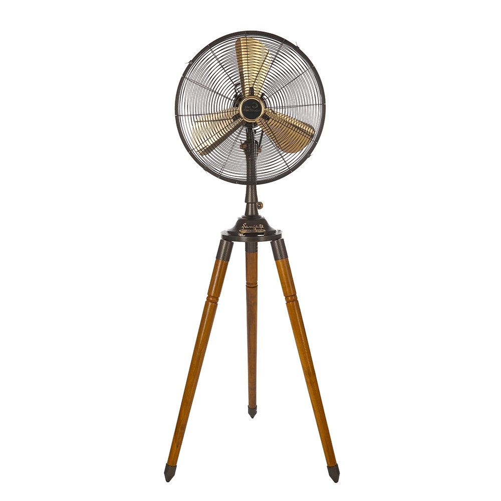 Fan Studio Tripod Pedestal Fan by The Fan Studio : Colours available: Brown