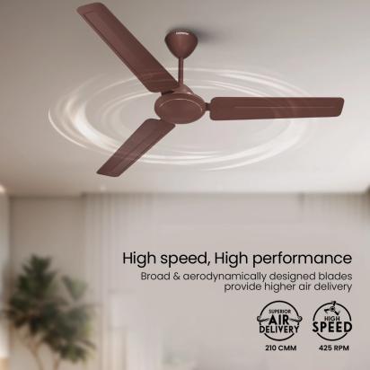 Crompton High Speed Dasher | Star Rated Ceiling Fan by Crompton : Colours available: Brown 2 2