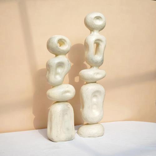 The Living Influence Ren Organic Sculpture - White 1