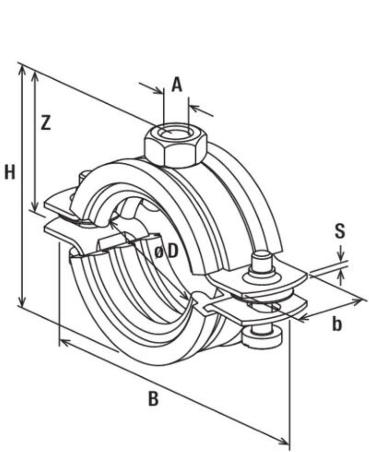 Silicone Pipe Clamp FRSH by Fischer 1 2