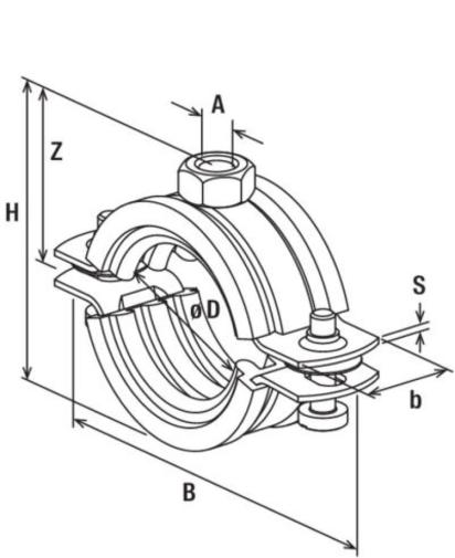 Silicone Pipe Clamp FRSH by Fischer 1 2