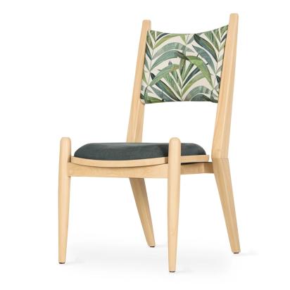 Alankaram Vinil - Beech Dining Chair without Armrest Sale by Alankaram : Colours available: Beige, Green 2 1