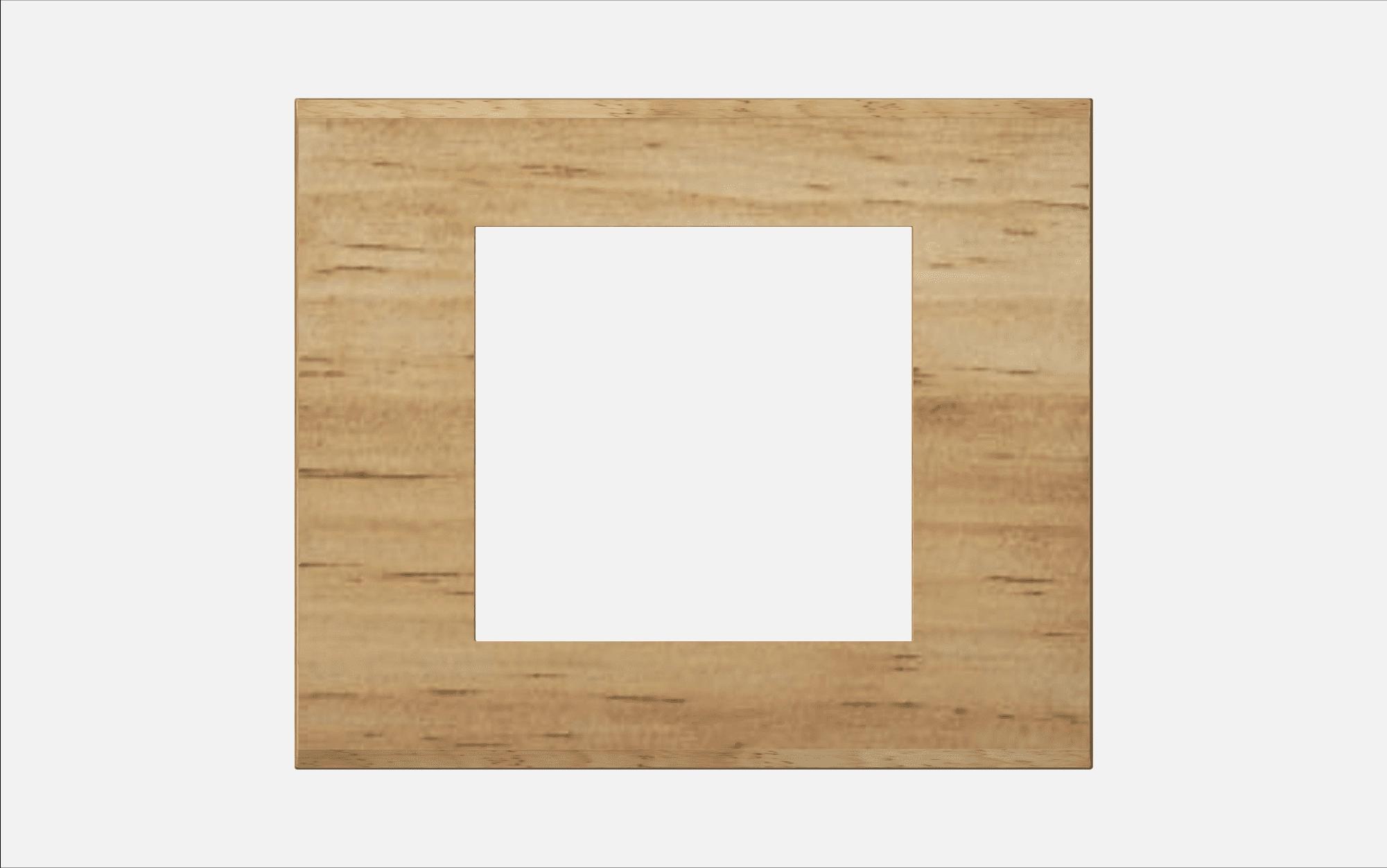 Norisys Natural Pinewood Polish 2M Solid Wood Plate Suitable for Integral Sockets