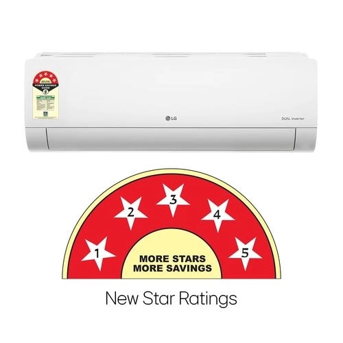 LG 5 Star (1.5) Split AC, AI Convertible 6-in-1, Diet Mode+, HimClean, Energy Manager+, ThinQ(WI-FI), 5.1 kW, 2026 Model by LG : Colours available: White 4 5