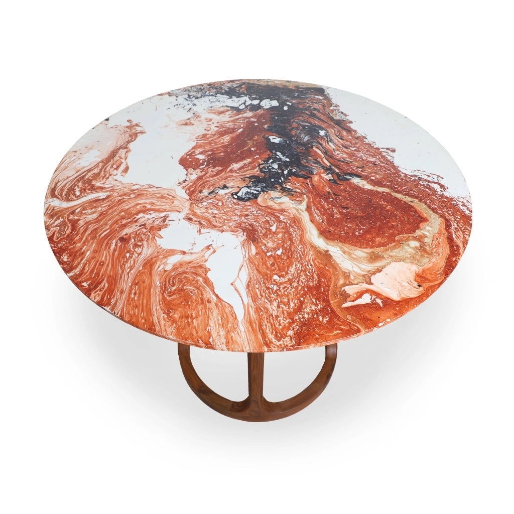 Alankaram Kruhy - Teakwood Dining Table by Alankaram : Colours available: Multicolour 1 1