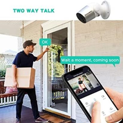 Homemate WiFi Smart Outdoor Camera by Homemate : Colours available: White 4 3