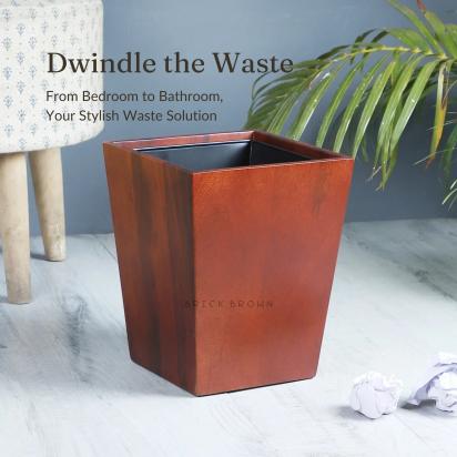 Brick Brown Dwindle Wastebasket by Brick Brown : Colours available: Brown 2 2