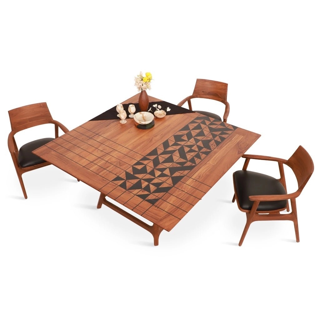Alankaram Dolgu - Teakwood Dining table by Alankaram : Colours available: Brown