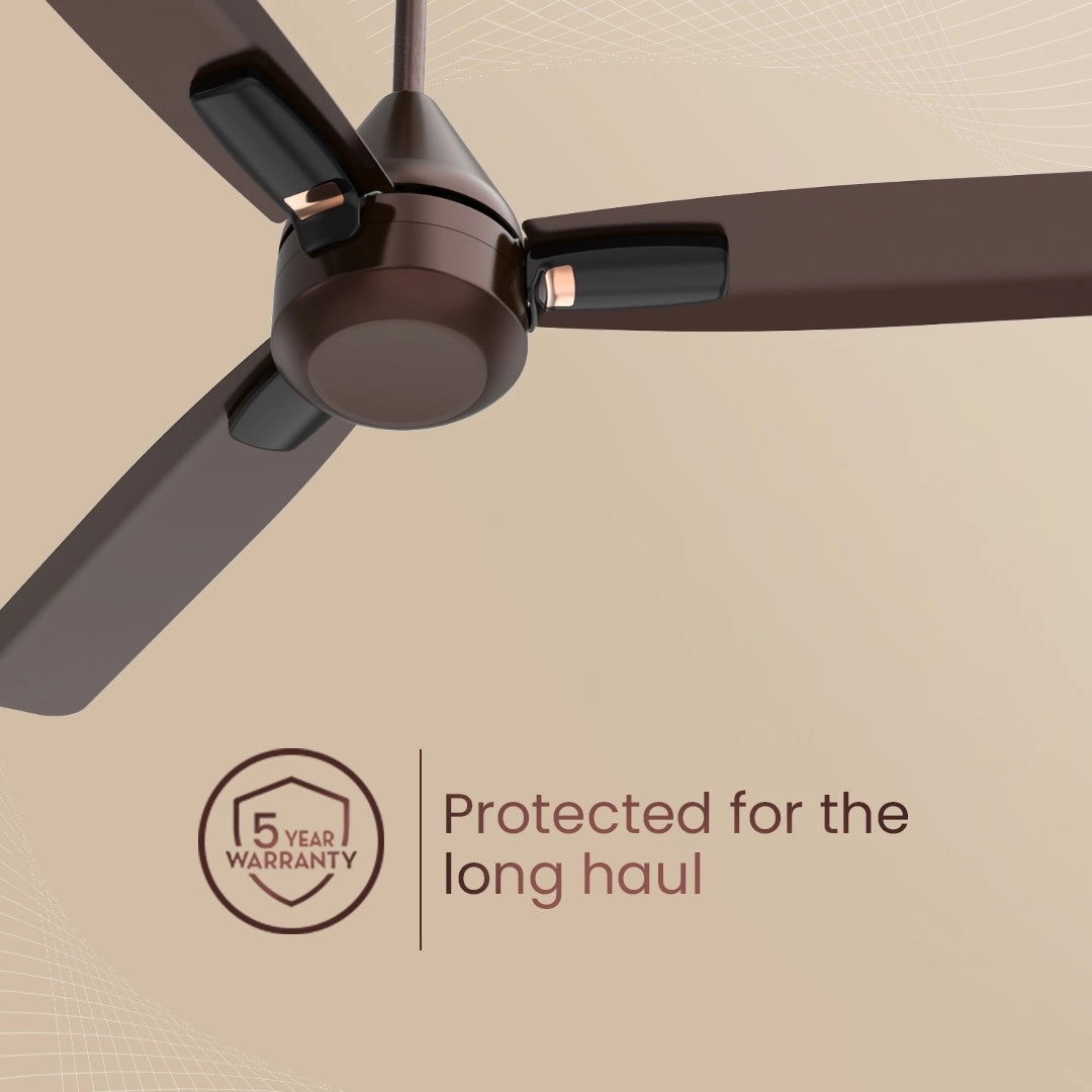 Crompton Energion Cromair Plus BLDC Ceiling Fan - Satin Sand by Crompton : Colours available: Brown 10 4