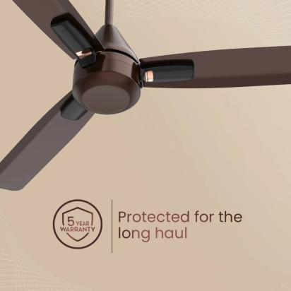 Crompton Energion Cromair Plus BLDC Ceiling Fan - Satin Sand by Crompton : Colours available: Brown 10 4