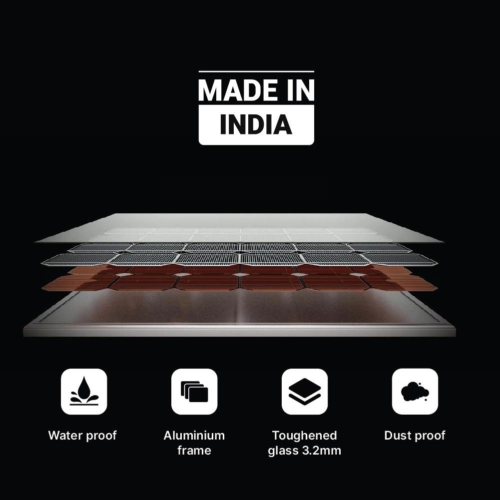 Zunpulse zunsolar 100 watt 12v mono perc solar panel 2