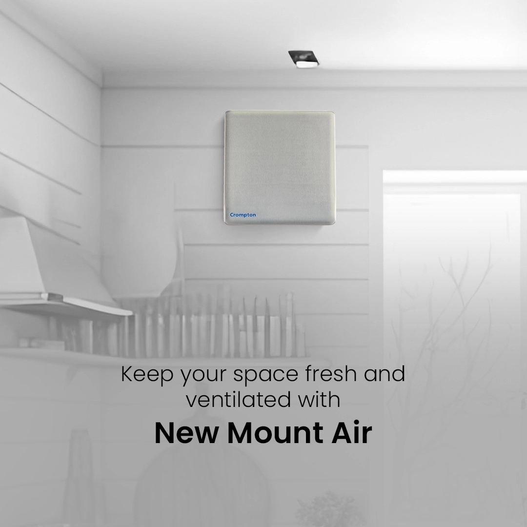 Crompton New Mount Air Exhuast Fan - Ivory by Crompton : Colours available: Ivory 7 6