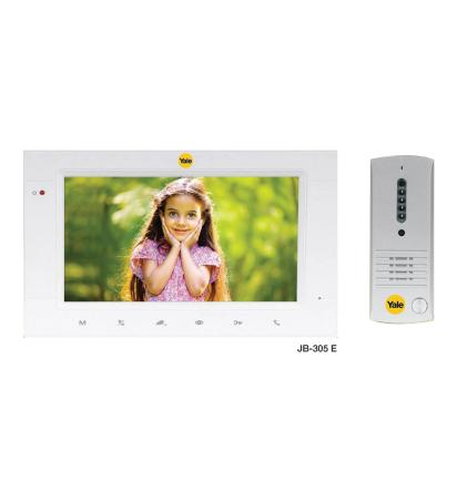 Yale JB 305 - E Video Door Phone with Two way communication, 7inch TFT LCD and Camera with Night Vision LEDs by Yale for Indoor, Outdoor : Colours available: White 5 7