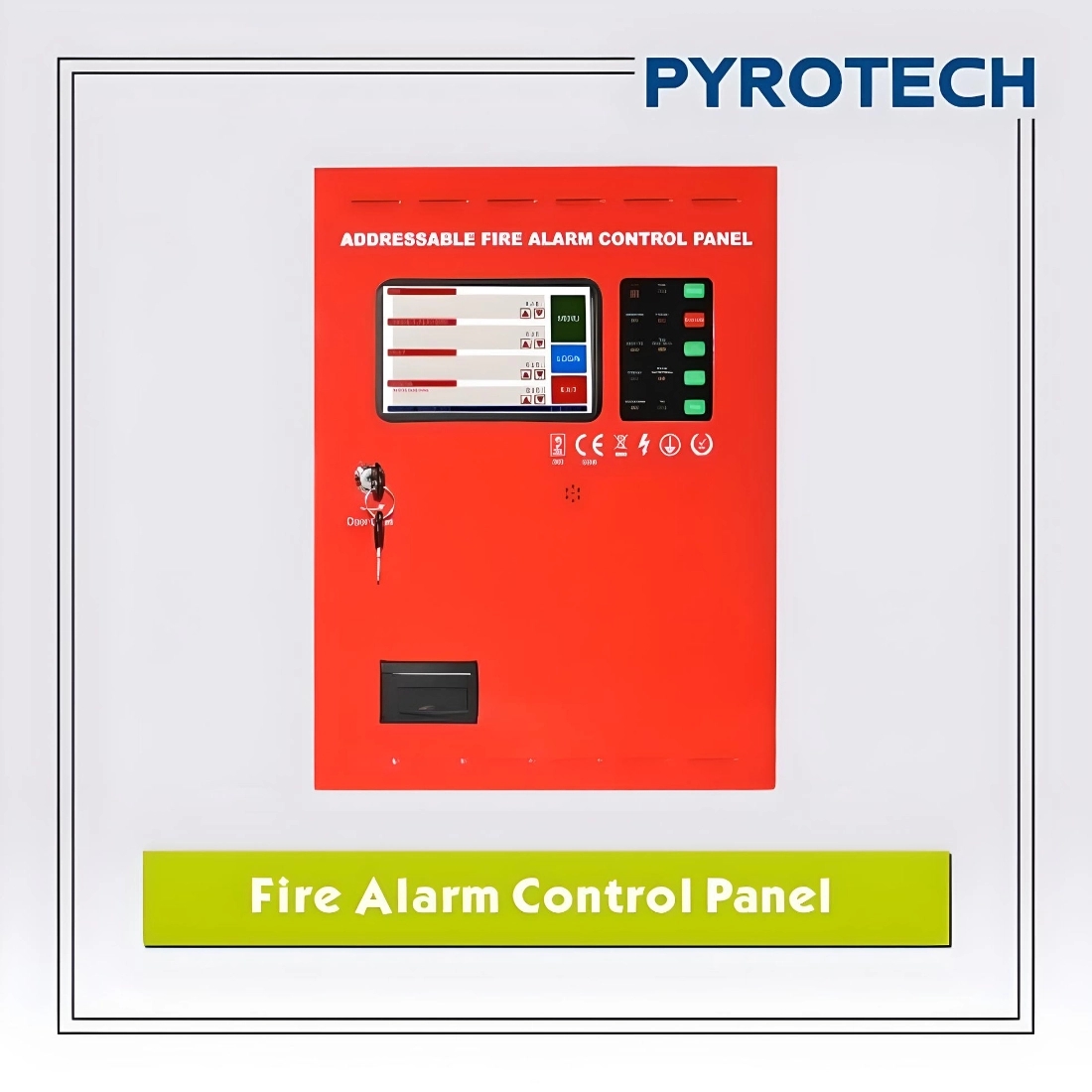 Pyrotech Fire Alarm Control Panel by Pyrotech : Colours available: Red