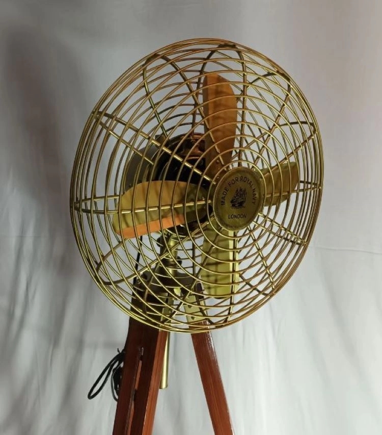 Young Artisan Antique Tripod Electric Fan by Young Artisan : Colours available: Gold 3 4