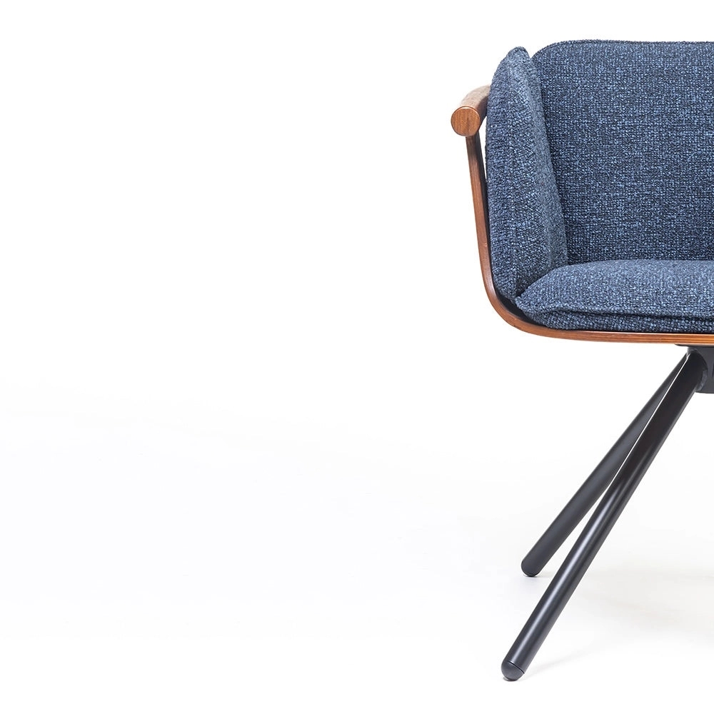 LivingShapes Toliver Plywood Dining Chair with metal by Living Shapes : Colours available: SteelBlue 6 6
