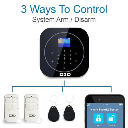 WiFi Home Security System with Home Automation Mobile Control - ZX-G12 by D3D Security 5 6