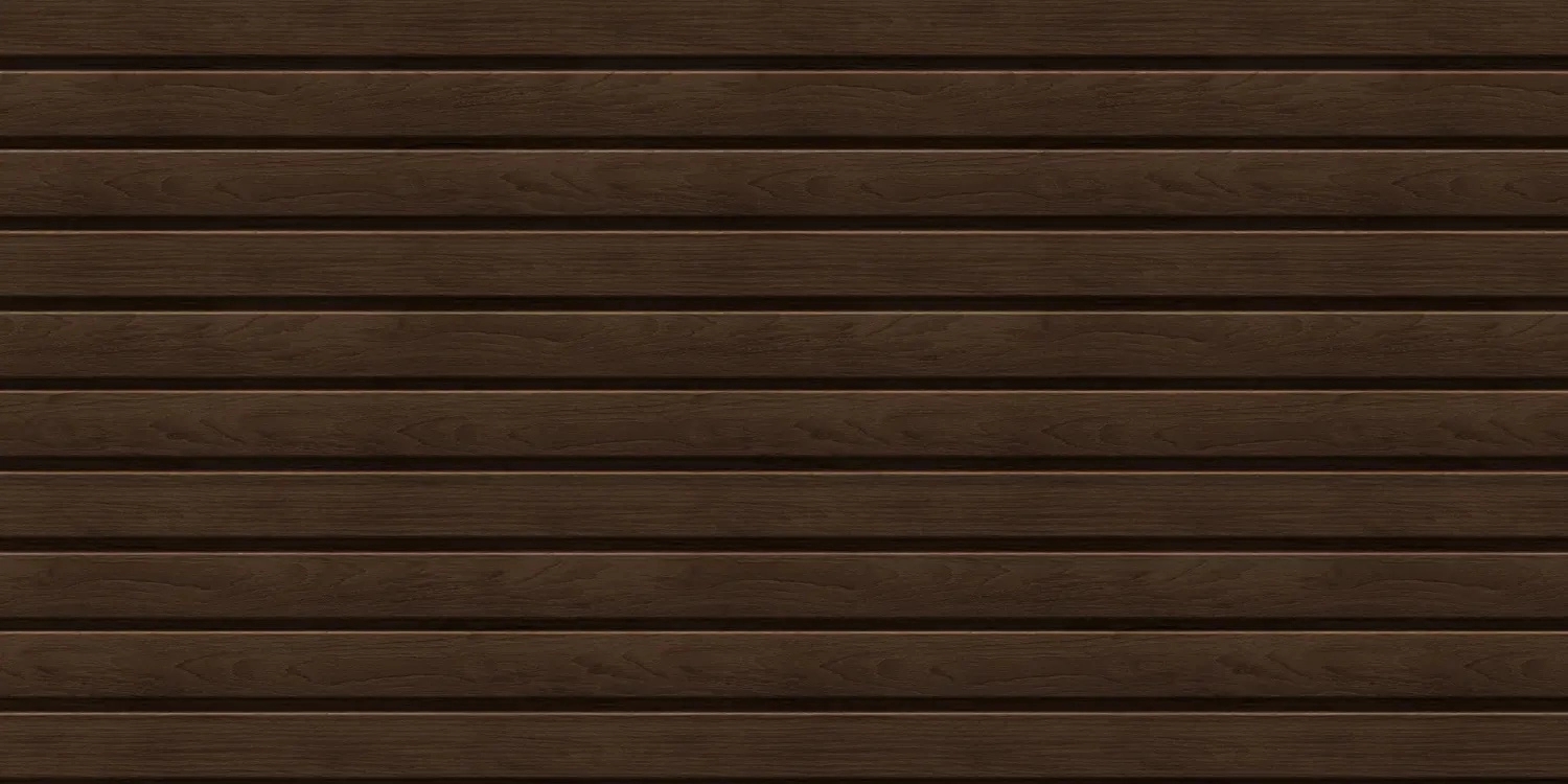 Vox Soffit - Dark Mahogany Panel by Vox : Colours available: WoodyBrown 1 2
