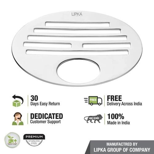 Lipka Golden Classic Jali Round Floor Drain with Hole (4 inches) 3