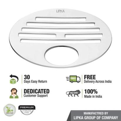 Lipka Golden Classic Jali Round Floor Drain with Hole (4 inches) 3