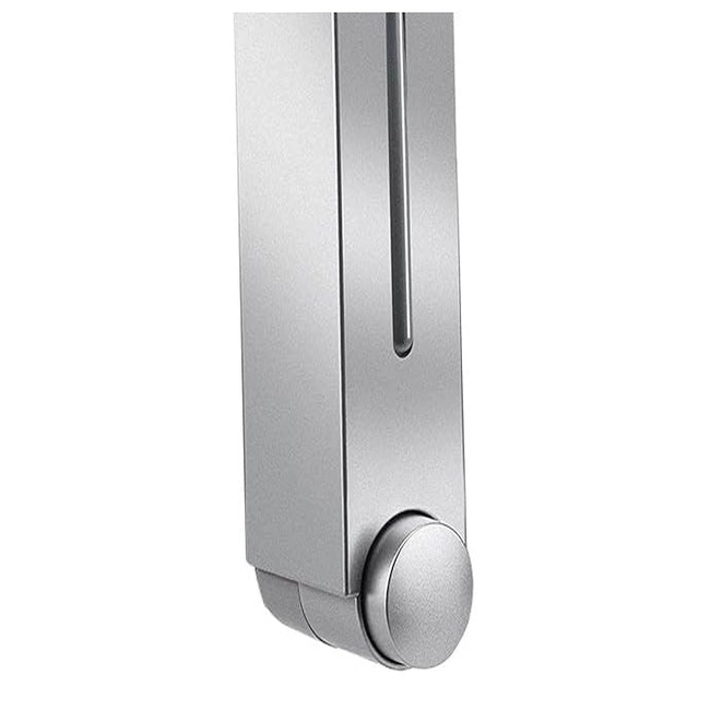 Aquieen 400ml Wall-Mounted Plastic Soap Dispenser - Chrome Finish, Compact & Refillable by Aquieen : Colours available: Silver 3 3