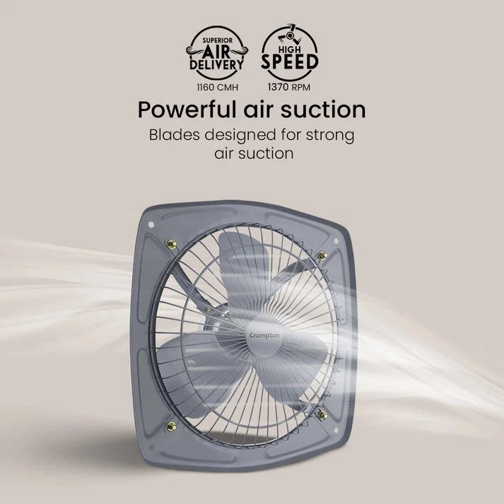 Crompton Driftair Exhaust Fan by Crompton : Colours available: Gray 4 3