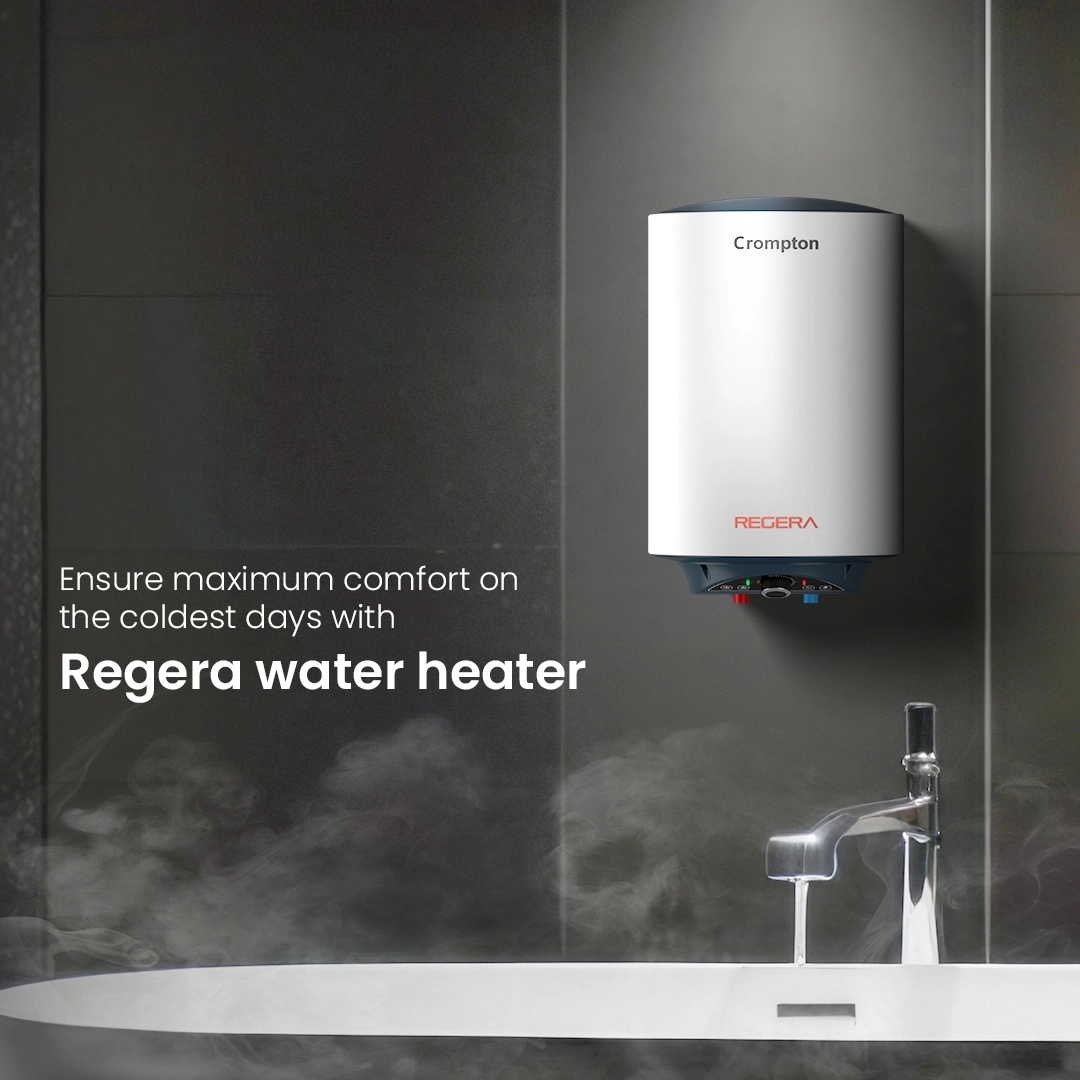 Crompton Regera Storage Water Heater - 25-L by Crompton : Colours available: White
