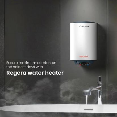 Crompton Regera Storage Water Heater - 25-L by Crompton : Colours available: White