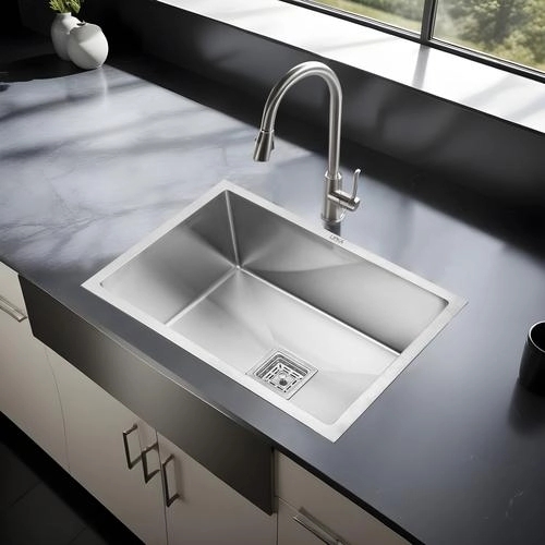 Lipka Handmade Single Bowl Kitchen Sink (18 x 16 x 10 Inches)