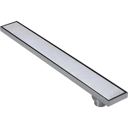 Aquieen 4x30 Inch Tile/Marble Insert Floor Grating / Drainer with Side Hole & Anti-Foul Cockroach Trap | SS304 Drainer with Matte Finish | Tile Drainer by Aquieen : Colours available: Chrome 5 1