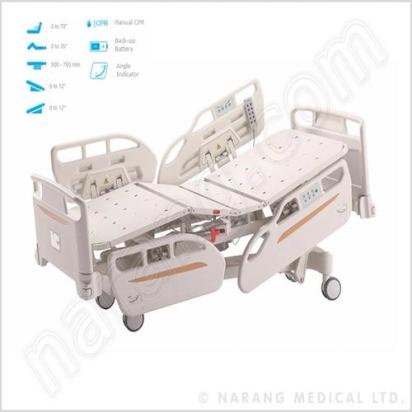 Narang Medical HF1047B : ICU Bed 5 Function Electric by Narang Medical Limited : Colours available: White