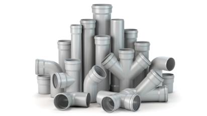 Soil and Waste Pipe Fitting by Vishal Pipes : Colours available: Grey