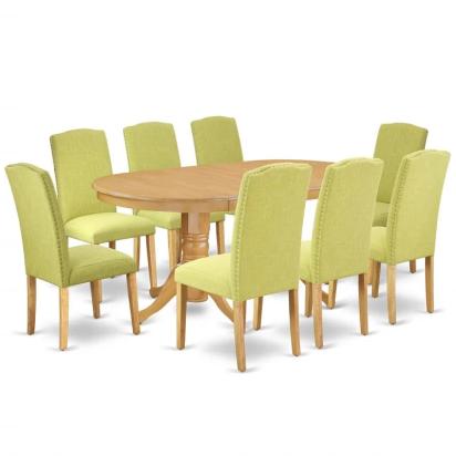 GKW Dining Set: Solid Wood 8 Seater Dining Set by Studio GKW : Colours available: GreenYellow 6 2