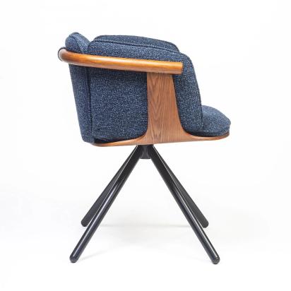 LivingShapes Toliver Plywood Dining Chair with metal by Living Shapes : Colours available: SteelBlue 5 4