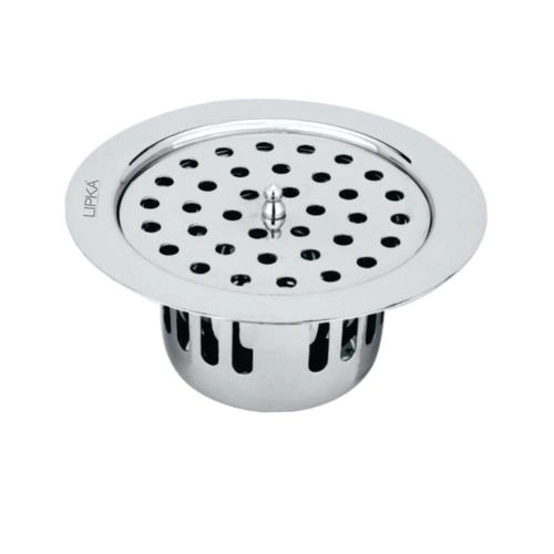 Lipka Round Flat Cut Floor Drain (5.5 inches) with Cockroach Trap & Lid