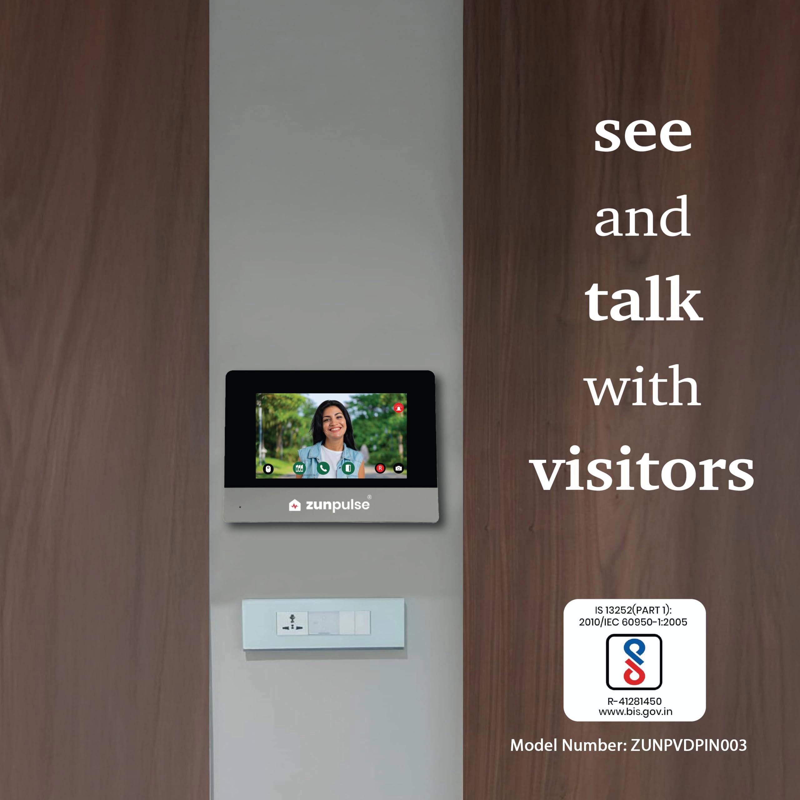 Zunpulse Zunpulse zunpulse 7 inch Smart Video Door Phone - Touchscreen, WiFi, App, Night Vision, Motion Detection, Anti-Theft 1