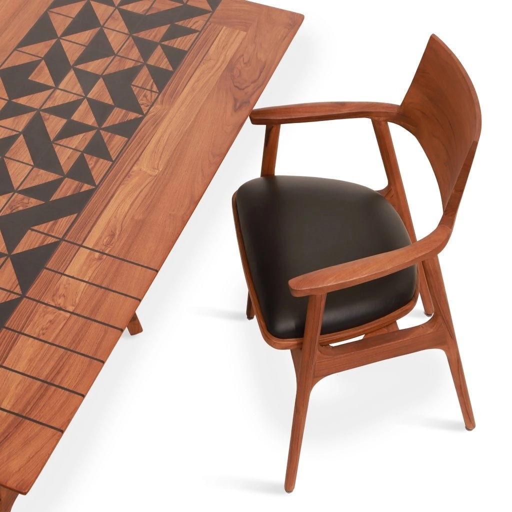Alankaram Dolgu - Teakwood Dining table by Alankaram : Colours available: Brown 1 3